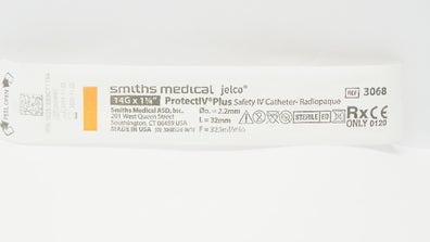 Smiths Medical 3068 ProtectIV Plus Safety Caths. 14G x 1-1/4inch (x)